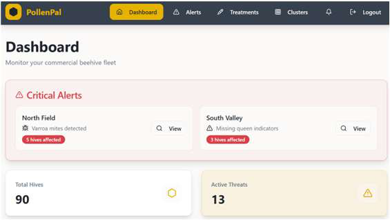 PollenPal web dashboard